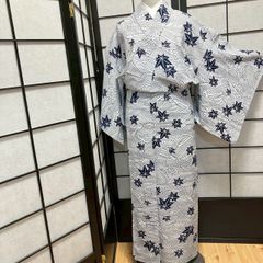 未着用に近い！美品＊本染め＊コーマ＊高級＊浴衣＊トールサイズ