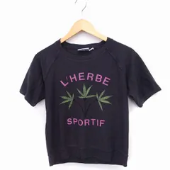 ロマンス RXMANCE スウェット Tシャツ カットソー プリント 半袖 丸首 コットン 綿 XS チャコール /FT17のサムネイル