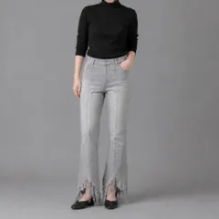 GALLARDAGALANTE / black denim flare trousersのサムネイル