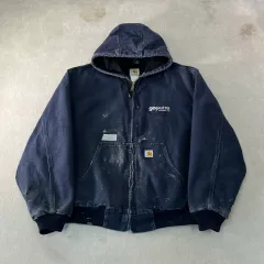 110 カーハート 00s J131 ダークネイビー アクティブ ジャケットのサムネイル