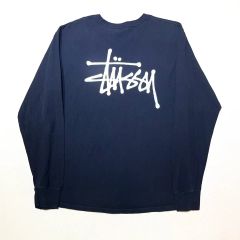 90s OLD STUSSY フェイクレイヤード ロンT 紺タグ USA製 L - メルカリ