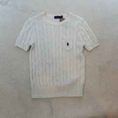 出品28日までPoloショートスリーブクルーネック セータークリーム