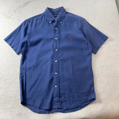 Polo Ralph Lauren ワンポイント ポニー刺繍 リネン半袖シャツ - メルカリ