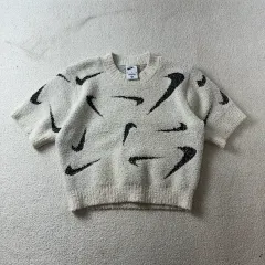W 95 NIKE ナイキ nsw フェニックス ブークレ スリム クロップドニット 半袖のサムネイル