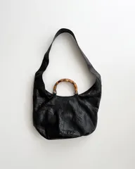 SS1996 GUCCI CAMPAIGN PYTHON 2WAY SHOULDER BAG グッチ トムフォード期90 年代 、オールドアーカイブ archive パイソンショルダーバッグ バンブーハンドルGUCCI by Tom ford バッグのサムネイル