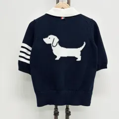 38 トム・ブラウン 斜めボーダー 四本サイドライン ニット カラーTシャツのサムネイル