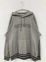 OUTDOOR PRODUCTS パーカー 4L グレー コットン 裏起毛 ブランドロゴ 刺繍 プルオーバー 長袖 メンズのサムネイル
