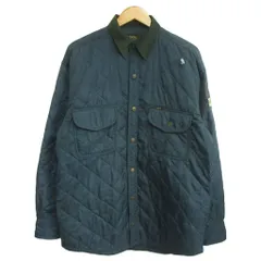 リー LEE ×Durabilt 80-90s ナイロン キルティングシャツ ジャケット 中綿 S ダークグリーン IBO96のサムネイル