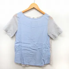 アナザーエディション ANOTHER EDITION アローズ カットソー Tシャツ 半袖 配色 シンプル ボートネック ブルー グレー /ST34のサムネイル