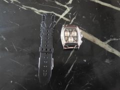 美品】テクノマーリン トノー スタッズ加工 クロノグラフ シルバー 