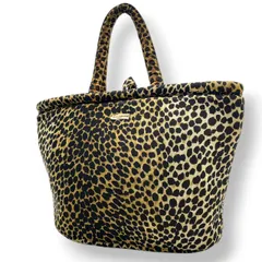 【良品】 ドルチェ＆ガッバーナ DOLCE&GABBANA トートバッグ ショルダーバッグ ナイロン レザー レオパード柄 ヒョウ柄 ブラウン 茶 ブラック 黒 肩掛け 大容量 軽量 A4収納可能 カジュアル クラシック エレガント レディース 定番 S59のサムネイル