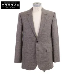 CELINE　セリーヌ　【新品同様/国内正規/23年製】2V53G497R マイクロハウンドトゥース エルボーパッチ テーラードジャケット　34のサムネイル