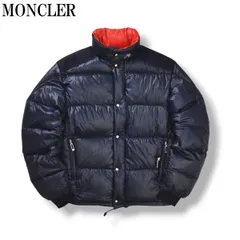 【入手困難】 80sヴィンテージ フランス製 モンクレール MONCLER ダウンジャケット アシックス社製 アウター アウトドア ストリート カジュアル SS ネイビー メンズのサムネイル