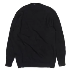 COMOLI コモリ 26SS D01-06007 8G コットン クルーネック ニット ブラック系 3【中古】のサムネイル