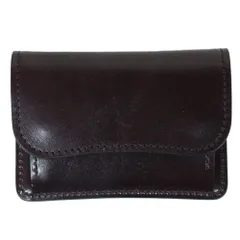 WILDSWANS ワイルドスワンズ TONGUE タング サドルレザー コインケース コンパクトウォレット ミニ財布 ダークブラウン系【美品】【中古】のサムネイル