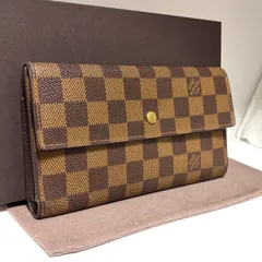 e19 ポルト トレゾール　ポルトフォイユ インターナショナル　旧型　ルイ ヴィトン Louis Vuitton　3つ 三つ 折り　フラップ ボタン 式　長 財布　ロング ウォレット　ダミエのサムネイル