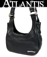 CHROME HEARTS 新宿店 クロムハーツ HOBO スクロールラベル ショルダーバッグ レザー メンズ シルバー SV925 黒 31333のサムネイル