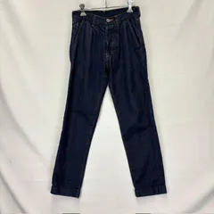 LIVING CONCEPT ツータック デニム トラウザーズ サイズ0 ボタンフライ 08060603 02のサムネイル
