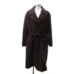 セリーヌ CELINE チェスターコート ウール アンゴラ混 カシミヤ混 ロング丈 ベルト ダブル 40 茶 ブラウン /HW ■IBO97のサムネイル