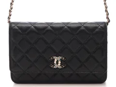CHANEL　シャネル　マトラッセ チェーンウォレット　ショルダーバッグ　ブラック/GP　キャビアスキン　2147100597981【中古】【207】のサムネイル