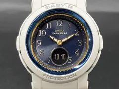 【美品・箱付属】CASIO カシオ Baby‐G BGA-S290SS-2A ソーラー タフソーラー ブルー ホワイト アナデジ 白 青 50周年記念 稼動品 腕時計