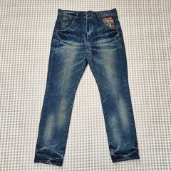 Akademiks デニムパンツ 34インチ刺繍 archive00s y2k - メルカリ
