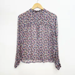 ISABEL MARANT ÉTOILE イザベル マラン エトワール シルク シフォン ブラウス 総柄 Ks5-36のサムネイル