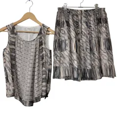 ARMANI COLLEZIONI/アルマーニコレツィオー二/シルクノースリーブ/セットアップ/サイズ38/レディース/RS1528