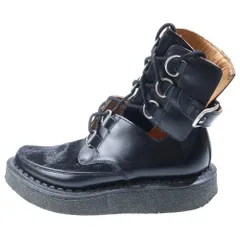 COMME des GARCONS HOMME (コムデギャルソンオム) George Cox ジョージコックス レザーハイカットブーツ レザーシューズ ブラック 1608 101のサムネイル