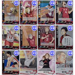 【すぐ遊べる 構築済み】ハイキュー!! バボカ!! BREAK 音駒高校 デッキ 40枚セット / 孤爪研磨 黒尾鉄朗 灰羽リエーフ / 古舘春一先生 原作イラスト RP・NP収録！