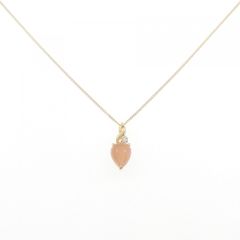 ロードクロサイト 3.75ct ペンダントトップ・ブローチ ダイヤ0.13ct 