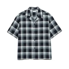 UNUSED アンユーズド 26SS US2563 Short sleeve Rayon check shirt (NAVY OMBRE) 2 新品のサムネイル