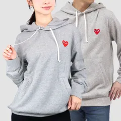 コムデギャルソン COMME DES GARCONS ユニセックス パーカー フーディ スウェット プルオーバー PLAY プレイ T170 SWEATSHIRT RED EMBLEMのサムネイル