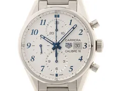 TAG HEUER タグホイヤー カレラ キャリバー16 ブルーエディション 日本限定 CBK2114.BA0715 腕時計 ステンレススチール シルバー 自動巻き メンズ 2148103791789 【200】【中古】のサムネイル