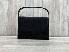 未使用】キタムラ 編み込み バッグ 黒 フォーマル 冠婚葬祭 入学 卒業 