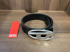 保存袋付】美品✨DIESEL Dロゴ レザーベルト ブラック 85/34 - メルカリ