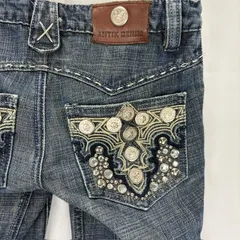 ANTIK DENIM ダメージ スタッズ ブーツカット デニム ジーンズ サイズW24 STYLE#WSD2425 08060605 02のサムネイル