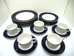【美品】Adam＆Eve　カップ5　ソーサー5　中皿5　大皿5　20点セットのサムネイル
