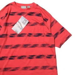 デッドストック 90's リーバイス Levi's ボーダー クルーネック ポケット Tシャツ 半袖 (M) 赤×紺系 無地 ポケT 90年代 旧タグ オールド アメリカ古着 USED ビンテージ ヴィンテージのサムネイル