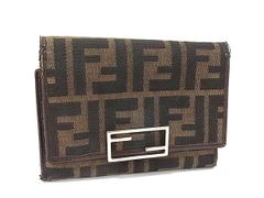 FENDI フェンディ マンマ ズッカ ズッキーノ FF ロゴ 二つ折り 財布