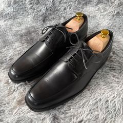 Barker バーカー Uチップ チロリアンシューズ ブラック UK7 英国製
