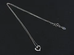 ■美品■ 4℃ ヨンドシー SV925 ラインストーン ハート ネックレス ペンダント アクセサリー レディース シルバー系 DN5617のサムネイル