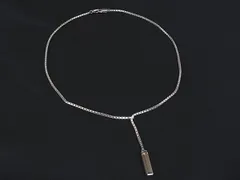 4℃ ヨンドシー カラーストーン ボックスチェーン ネックレス ペンダント アクセサリー メンズ レディース シルバー系 DN5583のサムネイル