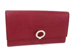 BVLGARI ブルガリブルガリ レザー 二つ折り 長財布 ウォレット 札入れ 小銭入れ レディース レディース メンズ レッド系 DN5744のサムネイル