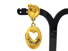 MOSCHINO モスキーノ ハート 片耳のみ ネジバネ式 イヤリング アクセサリー レディース ゴールド系 DN5512のサムネイル