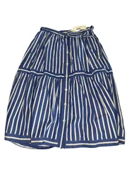 【新品未使用】J.CREW ジェイクルー ストライプ ティアードスカート ブルー系 サイズ2のサムネイル
