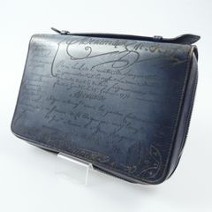 特注 定価20.3万円 ベルルッティ イタウバ ブルーパティーヌレザー長
