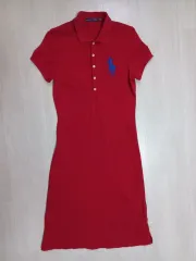 ポロ ラルフローレン レディース ONE PIECE レッド (S)