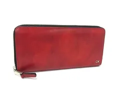 Calvin Klein カルバンクライン レザー ラウンドファスナー 長財布 ウォレット 札入れ 小銭入れ レッド系 DN5321のサムネイル
