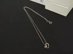 4℃ ヨンドシー SV925 ハート ラインストーン ネックレス ペンダント アクセサリー レディース シルバー系 DN5331のサムネイル